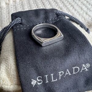 Silpada Sterling Silver “Big Idea” Flat Top Ring